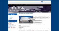 Desktop Screenshot of custommonumentco.com