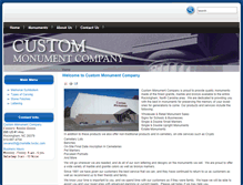 Tablet Screenshot of custommonumentco.com
